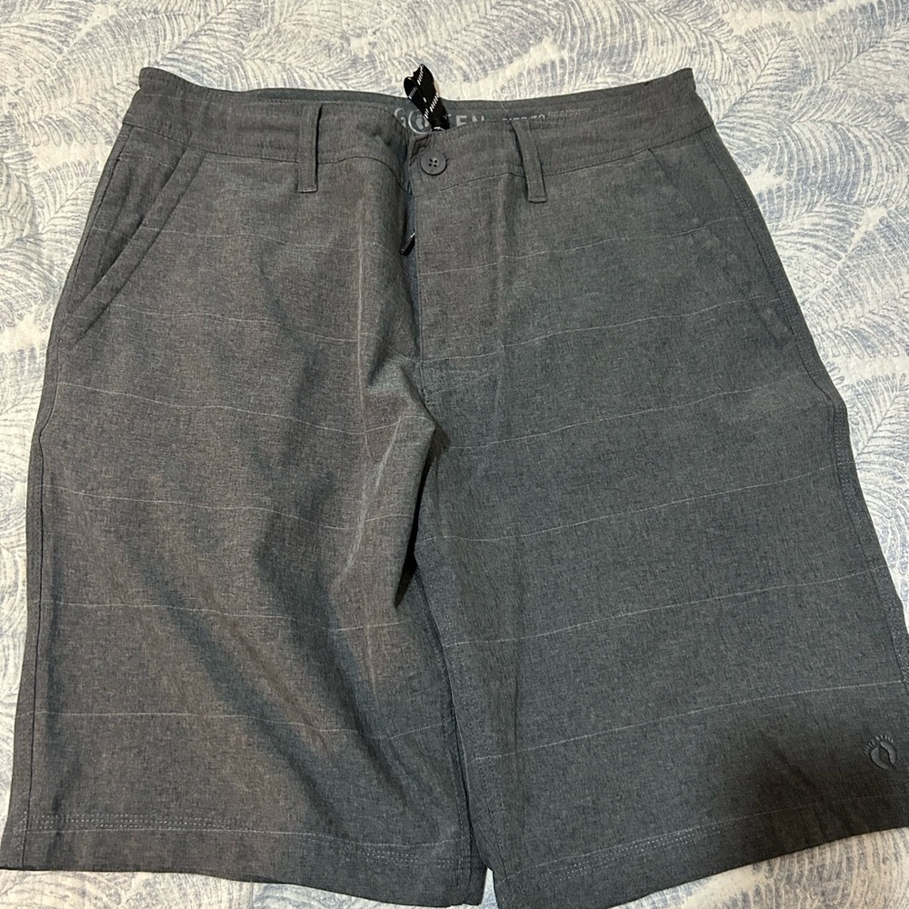 Hang Ten Charcoal Flat Front Shorts